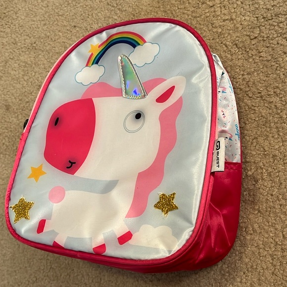 NWOT Quest Satin UNICORN Lunch Cooler, zippered - Picture 1 of 12